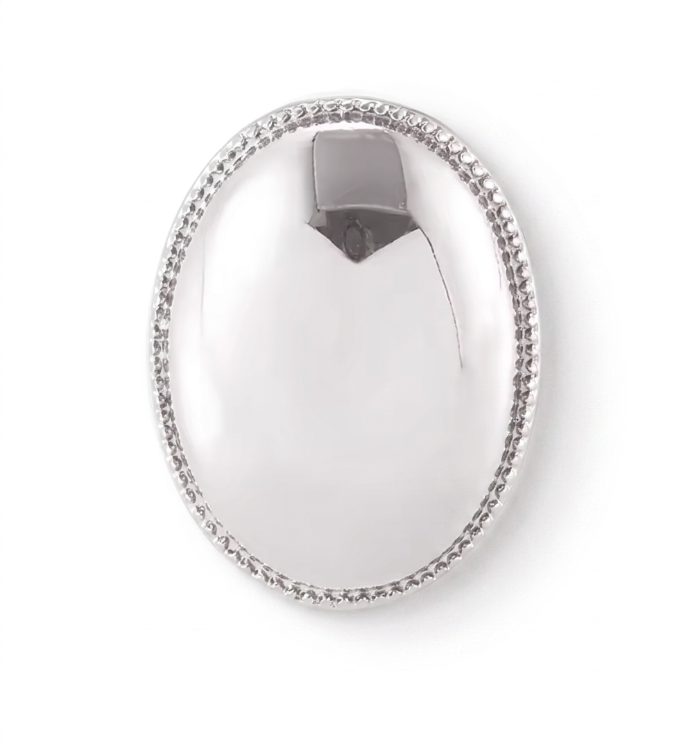 Helios Dome Ring – Silver Oval Statement Ring